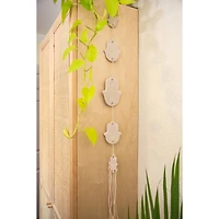 Flora Bunda 24" Ceramic Hamsa Hand With Tassel