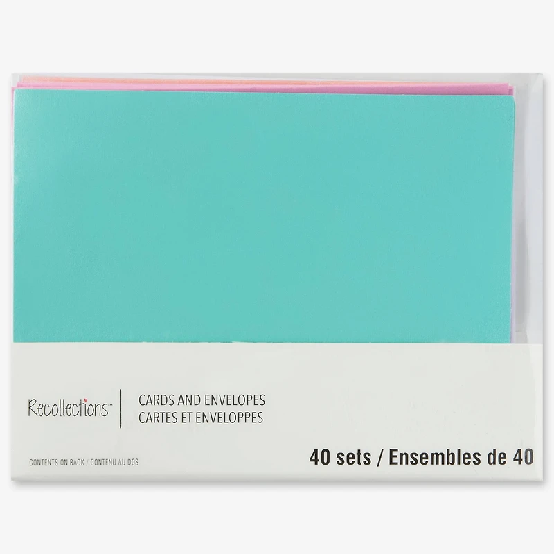 Shimmer Cards & Envelopes by Recollections™, 4.25" x 5.5"