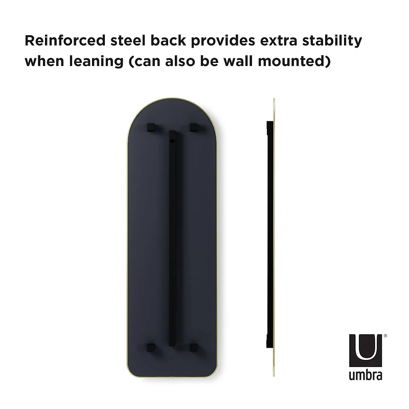 Umbra 62" Brass Hubba Arched Mirror