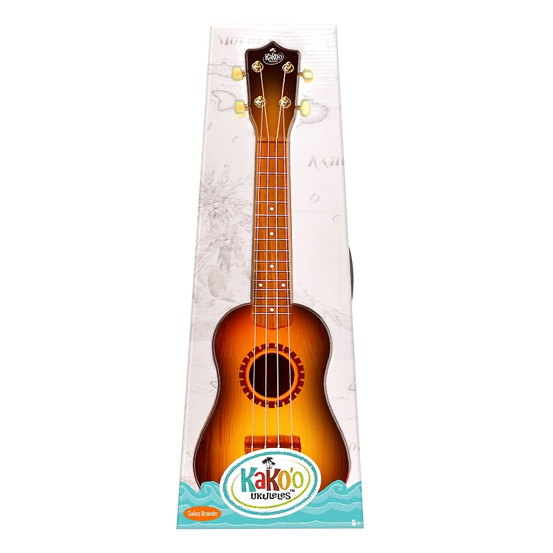 Salus KaKo'o 21" Sunburst Professional Wooden Ukulele Set