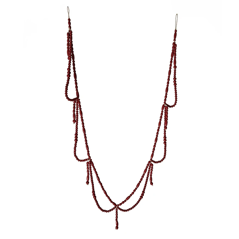6ft. Wood Beaded Garland by Ashland