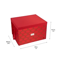 Simplify Red 60ct. Ornament Storage Box
