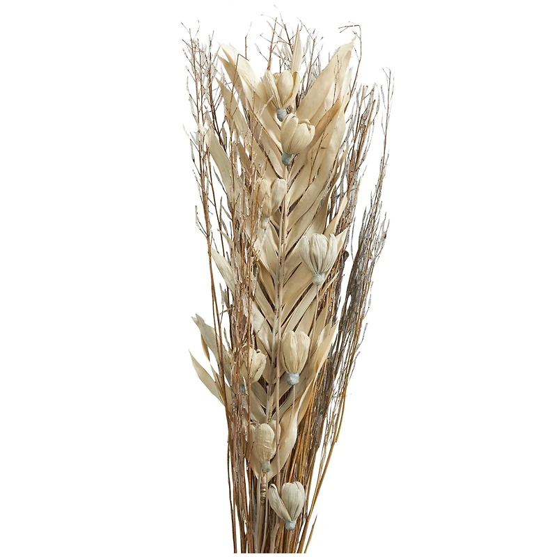 Light Brown Palm Leaf & Branch Bundle