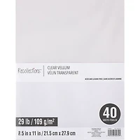 Clear 8.5" x 11" Vellum Paper by Recollections™, 40 Sheets