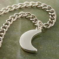 Charmalong™ Silver Plated Moon Charm by Bead Landing™