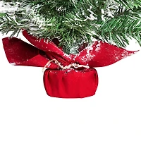 Full Flocked Angel Pine Artificial Mini Christmas Tree - 24" - Unlit