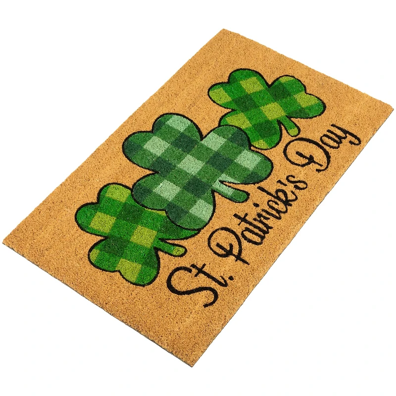 Plaid Shamrocks Doormat