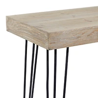 47" Brown Modern Wood Console Table