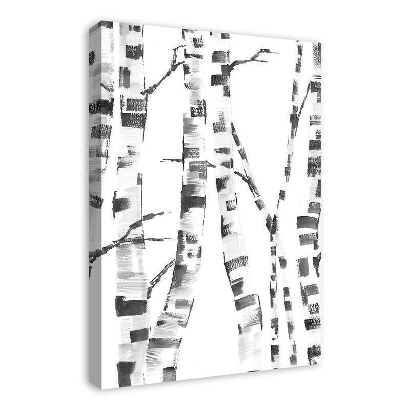 White Birch Trees 20" x 30" Canvas Wall Art
