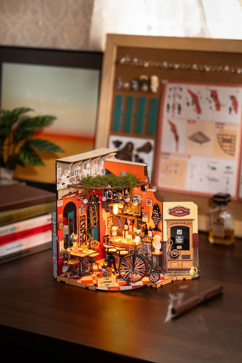 Rolife® Cheers Bar & Dining DIY Miniature House Kit