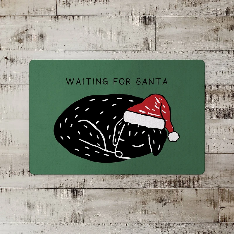 Waiting for Santa 18" x 27" Floor Mat