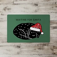 Waiting for Santa 18" x 27" Floor Mat