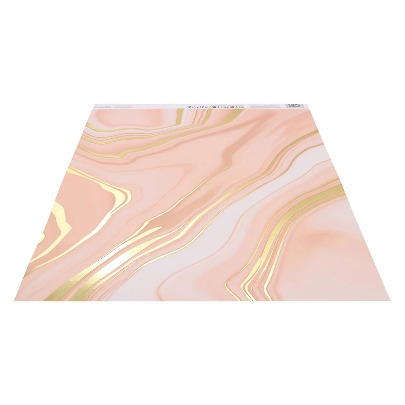 12" x 12" Pink Marble Cardstock Paper by Recollections™