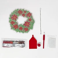 8" Poinsettia Wreath Diamond Art Kit by Make Market®