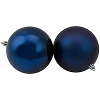 12ct. 4" Sapphire Blue Shatterproof Ball Ornaments