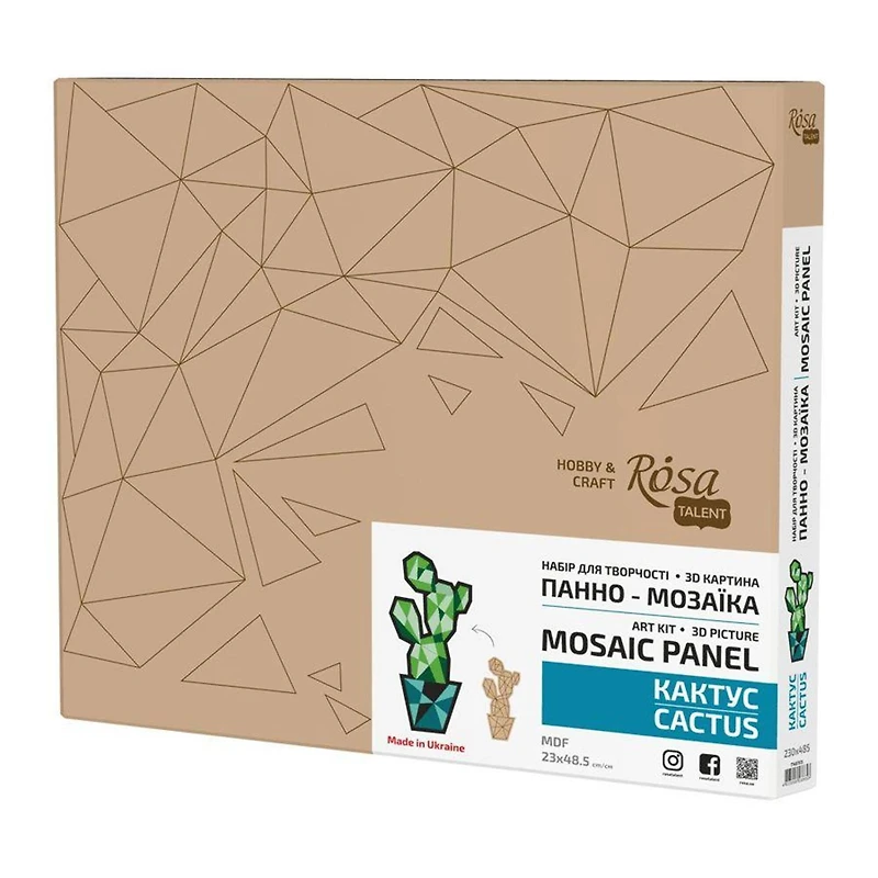 Rosa Talent Cactus Painting Your Puzzle Mosaic Art Kit