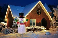 Mr. Christmas 10ft. Merry Snowman Outdoor Lit Inflatable