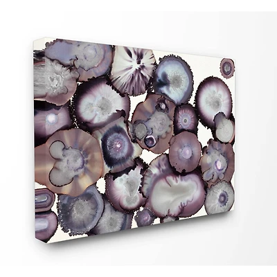 Stupell Industries Gray & Purple Abstract Geode Wall Art