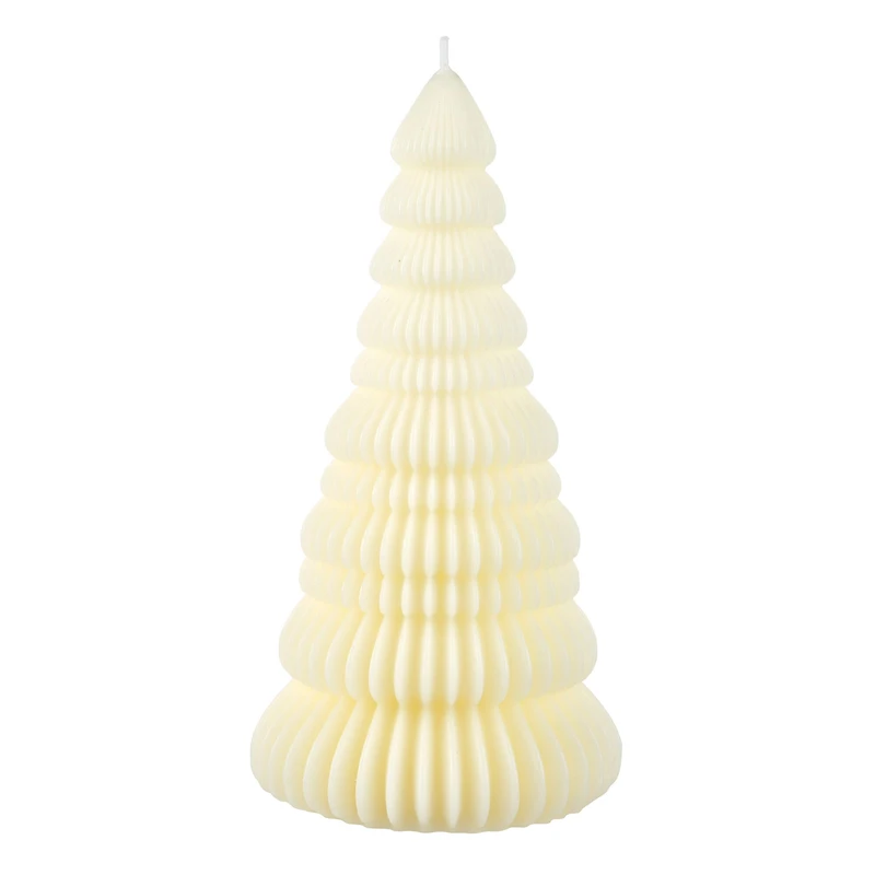 Ivory Christmas Tree Shaped Candle by Ashland®