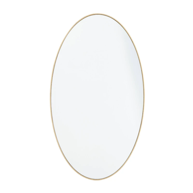 Gold Contemporary Wall Mirror, 18" x 1" x 32"