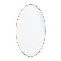 Gold Contemporary Wall Mirror, 18" x 1" x 32"