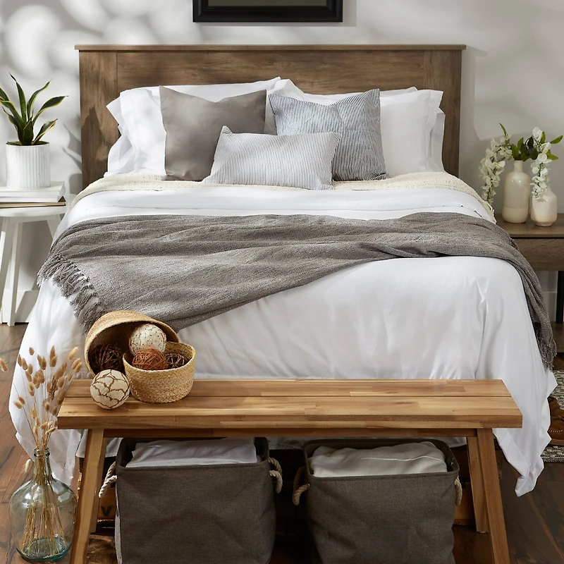 DII® Soft Gray Chenille Throw