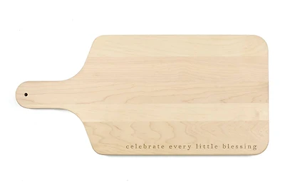 Celebrate Little Blessings 17" x 8" Maple Paddle Cutting Board