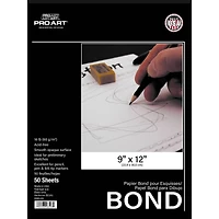 Pro Art® Acid-Free Bond Pad, 9" x 12"