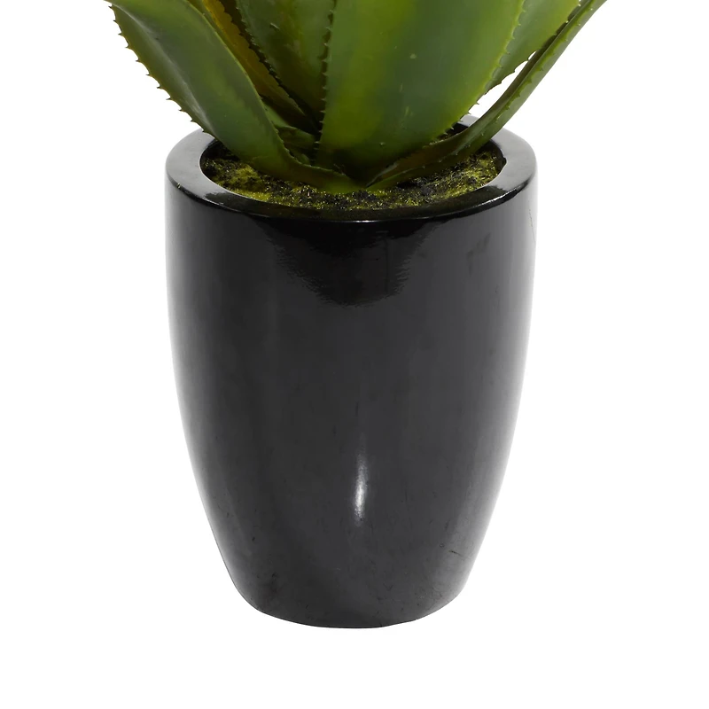 22" Potted Contemporary Succulent Artificial Foliage
