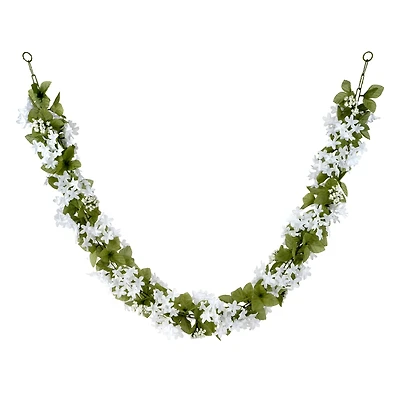 6ft. White Starflower Garland by Ashland®