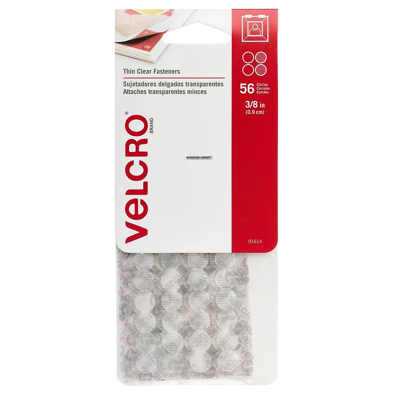 VELCRO® Brand Thin Clear Fasteners