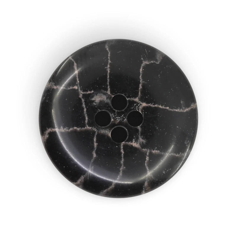 Dritz® 23mm Black Recycled Polyester Round Button, 6ct.