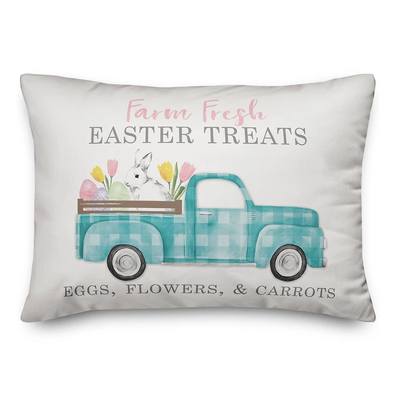 Farm Fresh Easter Treats Throw Pillow