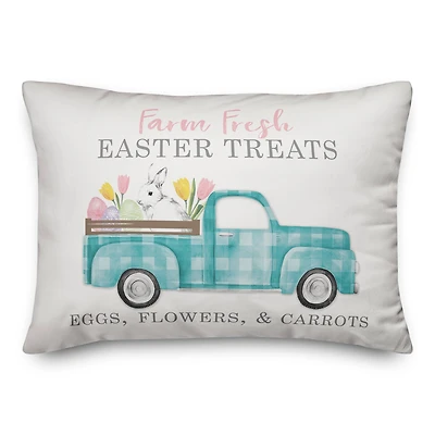 Farm Fresh Easter Treats Throw Pillow