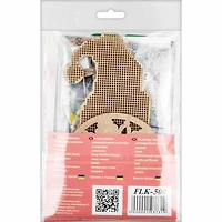 Wonderland Crafts Green Gnome with Lantern Bead Embroidery on Wood Kit