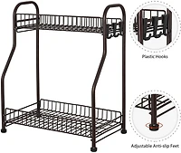 NEX™ 2-Tier Bronze Spice Rack Kitchen Organizer