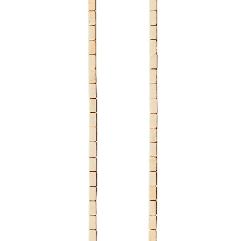 Gold Hematite Square Beads, 5mm by Bead Landing™