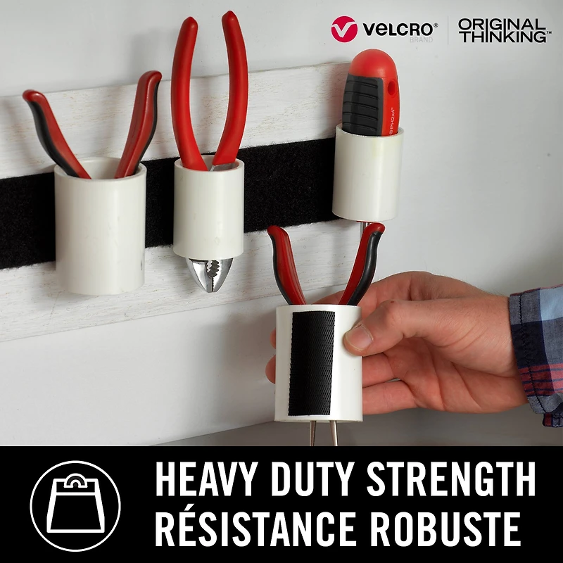 VELCRO® Brand Industrial Strength Black Adhesive Roll