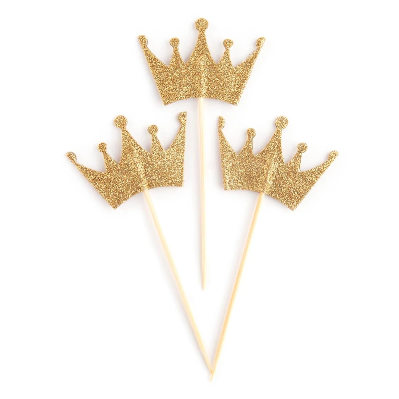 Gold Crown Treat Toppers by Celebrate It®