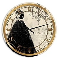 Designart 'French Chandeliers Couture Iv Glam Wall Clock