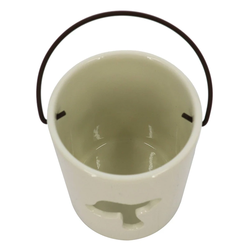 4" White Mushroom Candle Holder by Ashland®