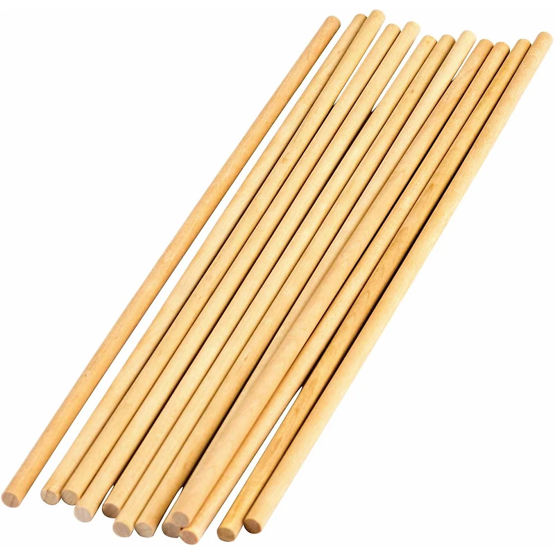 Teacher Created Resources® STEM Basics 1/4" Wood Dowels, 12 Packs of 12
