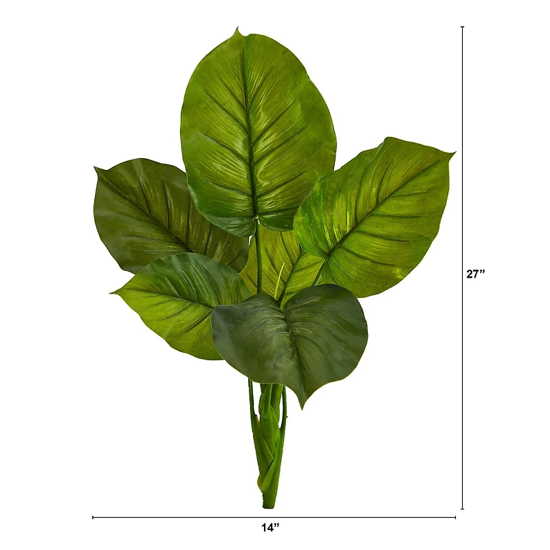 27'' Philodendron Leaf Bush, 4ct.