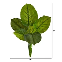 27'' Philodendron Leaf Bush, 4ct.