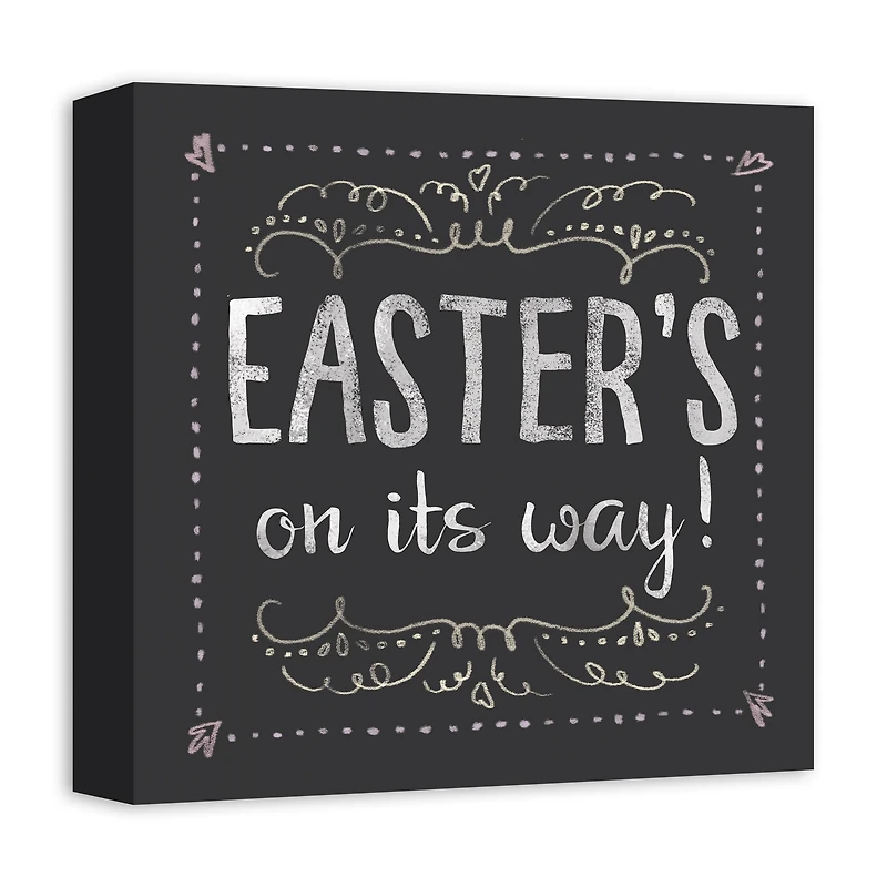 Easter Chalk Canvas Wall Art