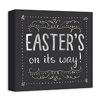 Easter Chalk Canvas Wall Art
