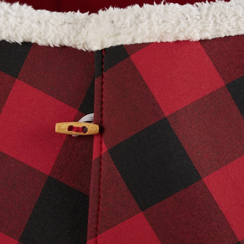 DII® Red & Black Buffalo Check Holiday Tree Collar
