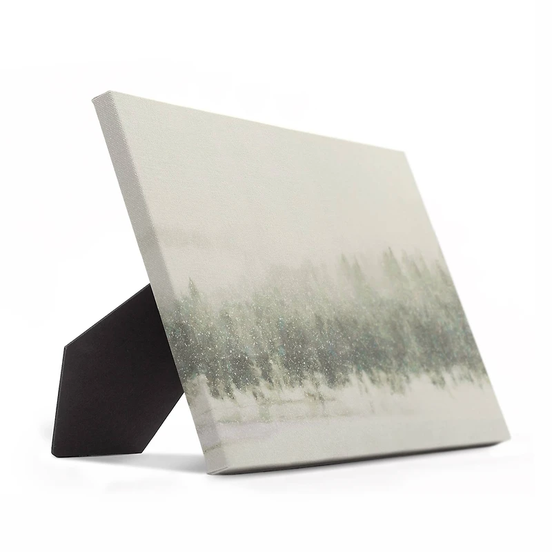 Let It Snow Tree Line 10x8 Tabletop Canvas