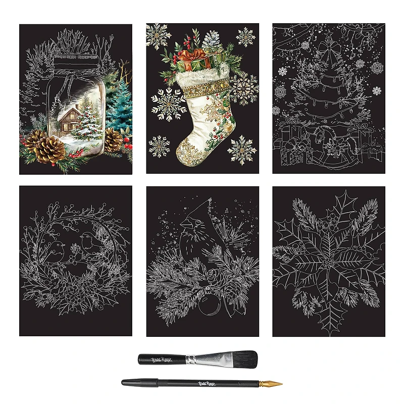 Brea Reese™ 9" x 12" Under the Tree Scratch Art Paper Pad