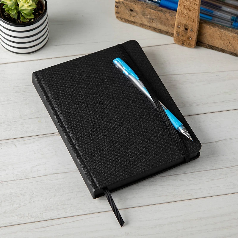 Black Page Premium Hardcover Journal, 6" x 8" by Artist's Loft™